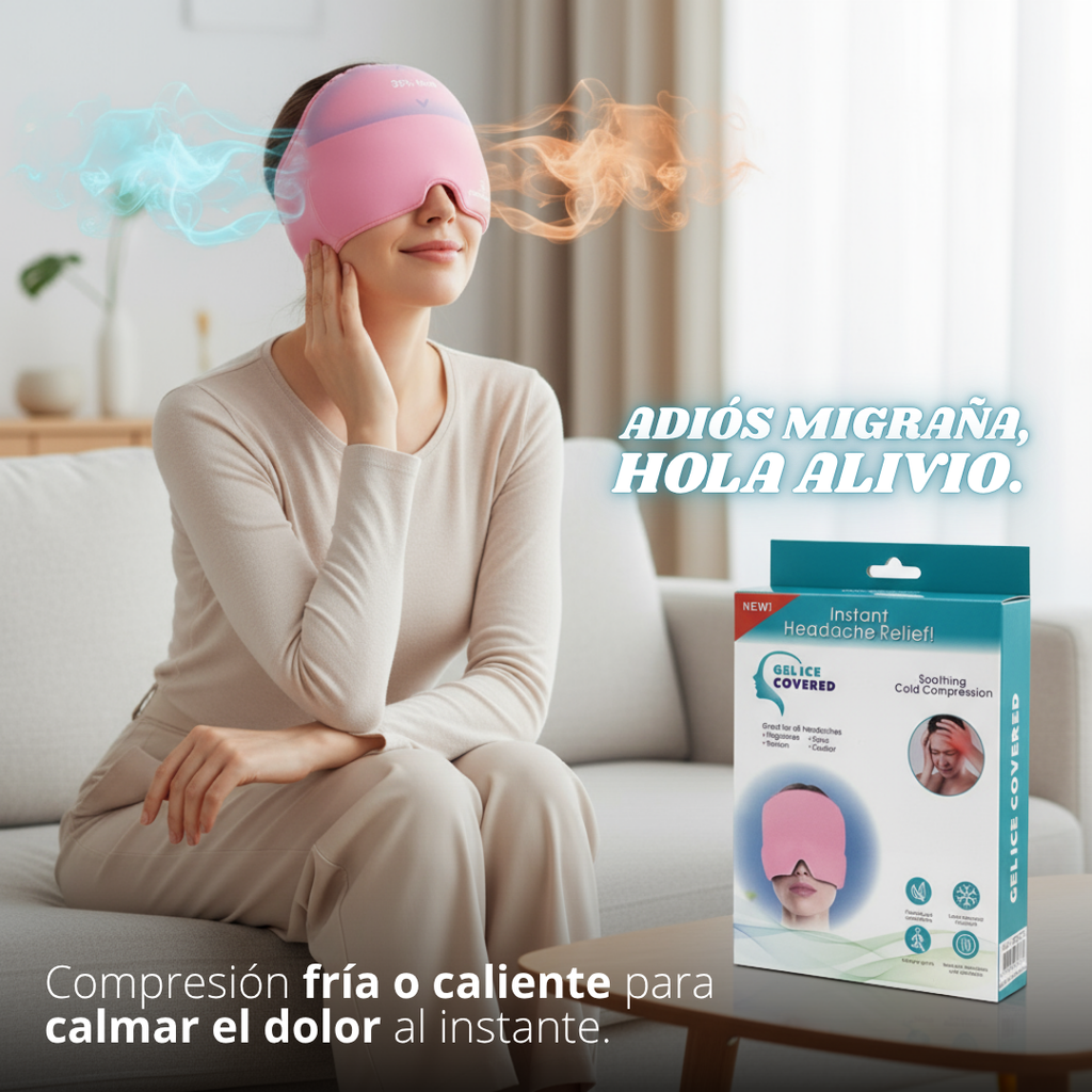 Máscara Térmica para Migraña – Alivio Frío y Caliente en Minutos